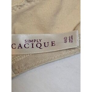 Simply Cacique 46D Beige Full Coverage Underwire Bra Comfort Support /0331